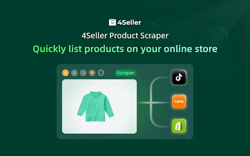4Seller E-Commerce Assistant ڈاؤن لوڈ کریں – TikTok Shop کے لیے بہترین پروڈکٹ سکریپر - Screenshot 1