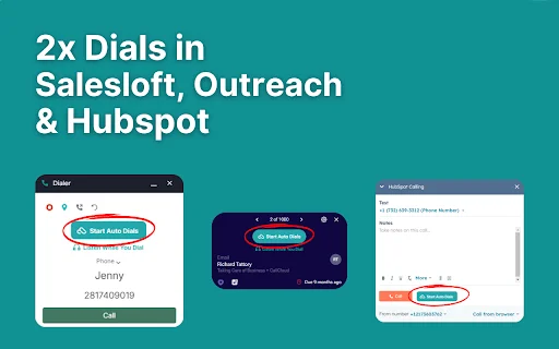 CallCloud ڈاؤن لوڈ کریں – Salesloft اور Hubspot کے لیے بہترین پاور ڈائلر - Screenshot 1