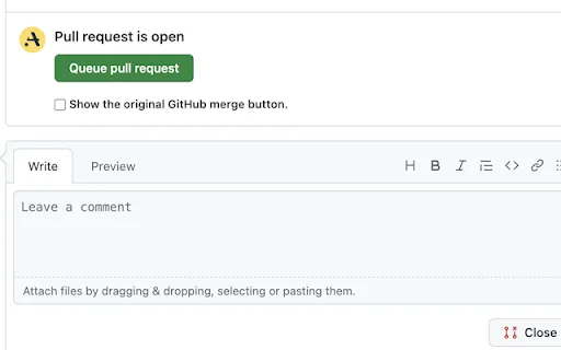 Aviator Chrome Extension ڈاؤن لوڈ کریں – GitHub کے لیے بہترین MergeQueue - Screenshot 1