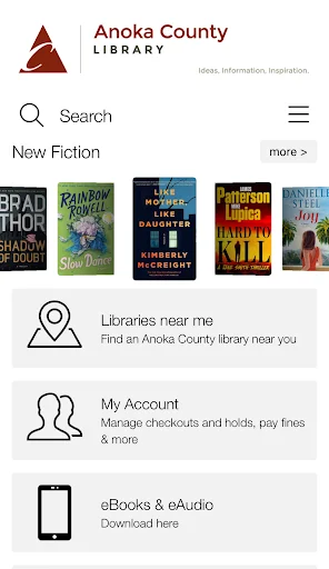 Anoka County Library ایپ ڈاؤن لوڈ کریں – کتابیں تلاش کریں - Screenshot 1