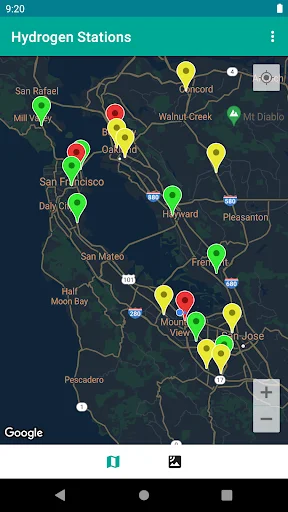 Hydrogen Stations USA ڈاؤن لوڈ کریں – ہائیڈروجن فیول اسٹیشن تلاش کریں - Screenshot 1