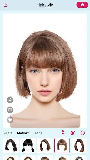 Hairstyle Try On – AI Haircut ڈاؤن لوڈ کریں – ورچوئل ہیئر اسٹائلنگ مفت - Screenshot 1