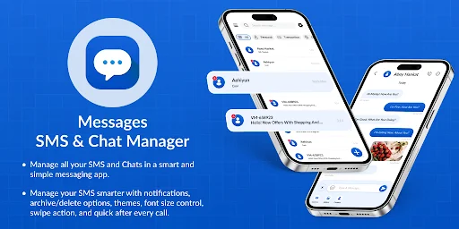 Messages – SMS & Chat Manager ڈاؤن لوڈ کریں – محفوظ اور تیز چیٹنگ - Screenshot 1