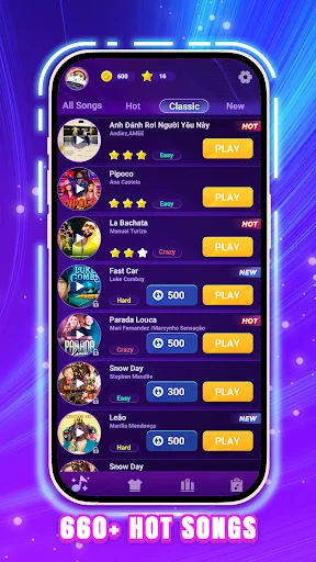 Beat Tiles 2: Piano Master ڈاؤن لوڈ کریں – بہترین میوزک گیم - Screenshot 4