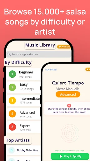 Dancetime – Salsa Beat Finder ڈاؤن لوڈ کریں – رقص کی تھاپ سمجھیں - Screenshot 4