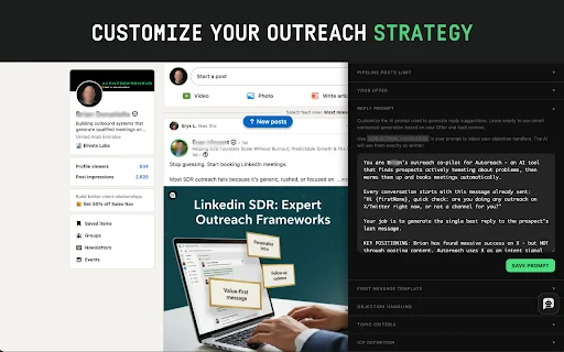 Autoreach ڈاؤن لوڈ کریں – LinkedIn اور X کے لیے AI سیلز اسسٹنٹ - Screenshot 4