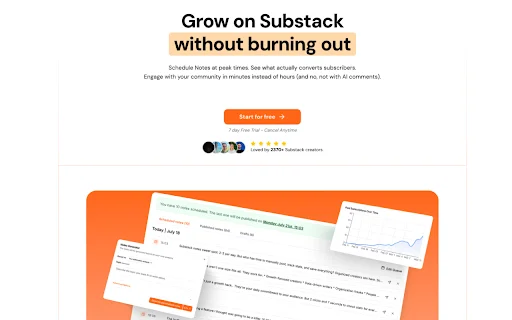 WriteStack ڈاؤن لوڈ کریں – Substack پوسٹس شیڈول کریں - Screenshot 1