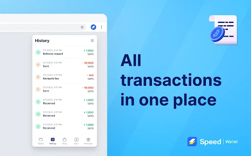 Speed Bitcoin Lightning Wallet ڈاؤن لوڈ کریں – تیز ترین کرپٹو لین دین - Screenshot 3