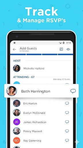 ZEvents Invite Maker Hobnob ڈاؤن لوڈ کریں – دعوت نامے اور RSVPs - Screenshot 5