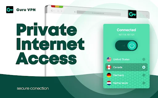 Free Privacy Connection – VPN Guru ڈاؤن لوڈ کریں – تیز ترین مفت VPN - Screenshot 1