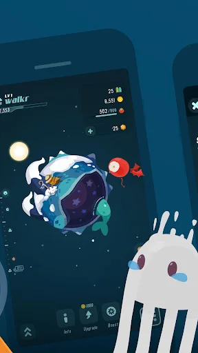 Walkr: Fitness Space Adventure ڈاؤن لوڈ کریں – پیدل چلنے کا دلچسپ کھیل - Screenshot 5