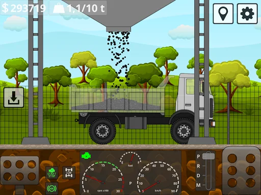Mini Trucker ڈاؤن لوڈ کریں – بہترین 2D آف روڈ ٹرک سمیلیٹر گیم - Screenshot 19