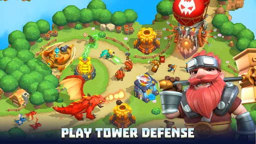 Wild Sky TD ڈاؤن لوڈ کریں – بہترین اسٹریٹجک ٹاور ڈیفنس گیم - Screenshot 10