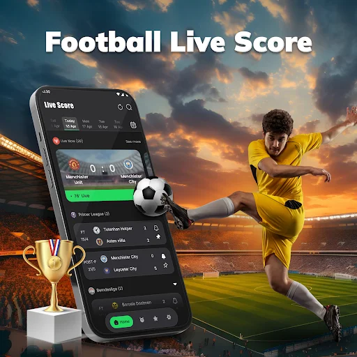Amazic Football Live Scores ڈاؤن لوڈ کریں – فٹ بال کے براہ راست اسکورز - Screenshot 1