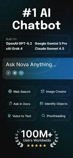 AI Chatbot – Nova ڈاؤن لوڈ کریں – جدید ترین AI ماڈل مفت - Screenshot 1