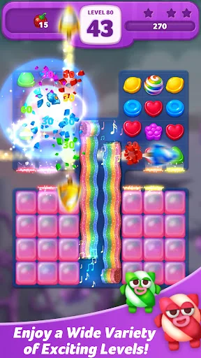 Lollipop: Sweet Taste Match 3 ڈاؤن لوڈ کریں – بہترین پزل گیم - Screenshot 6