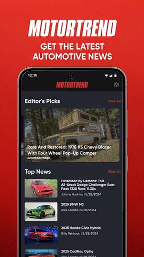 MotorTrend ڈاؤن لوڈ کریں – کاروں کی دنیا کی بہترین خبریں اور میگزین - Screenshot 5
