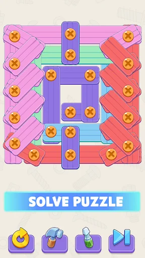 Screw It Out: Wood Puzzle ڈاؤن لوڈ کریں – دماغی کھیل - Screenshot 16