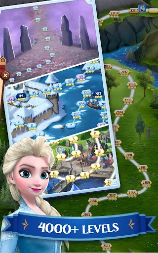 Disney Frozen Free Fall ڈاؤن لوڈ کریں – پہیلی کا دلچسپ کھیل - Screenshot 16