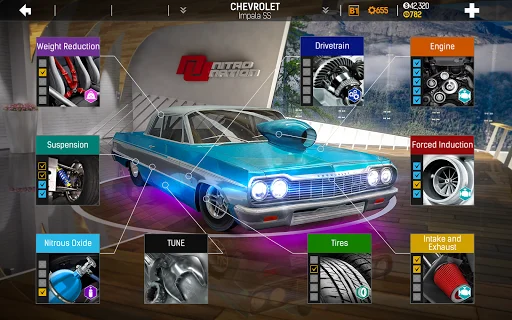 Nitro Nation Car Racing Game ڈاؤن لوڈ کریں – بہترین ڈریگ اور ڈرفٹ ریسنگ - Screenshot 19