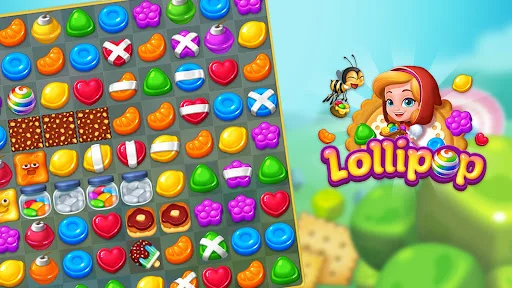 Lollipop: Sweet Taste Match 3 ڈاؤن لوڈ کریں – بہترین پزل گیم - Screenshot 3
