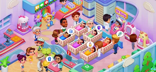Hospital Madness ڈاؤن لوڈ کریں – ڈاکٹر بنیں اور کلینک بنائیں - Screenshot 24