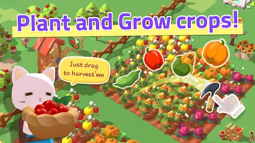 The Secret of Cat Island ڈاؤن لوڈ کریں – بلیوں کا پیارا فارمنگ گیم - Screenshot 18