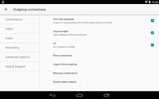 Larix Broadcaster ڈاؤن لوڈ کریں – اینڈرائیڈ کے لیے بہترین لائیو سٹریمنگ ایپ - Screenshot 5