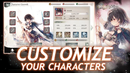 MementoMori: AFKRPG ڈاؤن لوڈ کریں – بہترین آرٹ اور میوزک کے ساتھ RPG - Screenshot 9