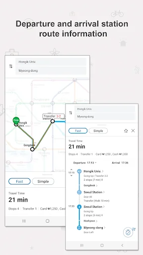 Seoul Subway ایپ ڈاؤن لوڈ کریں – سیول کے لیے بہترین ٹریول گائیڈ - Screenshot 14
