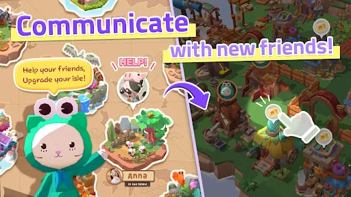 The Secret of Cat Island ڈاؤن لوڈ کریں – بلیوں کا پیارا فارمنگ گیم - Screenshot 13