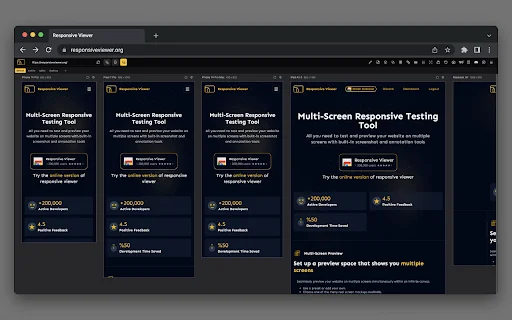 Responsive Viewer ڈاؤن لوڈ کریں – ویب ڈویلپرز کے لیے بہترین ٹول - Screenshot 1