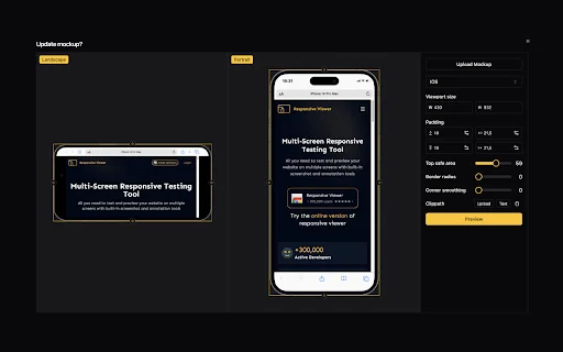 Responsive Viewer ڈاؤن لوڈ کریں – ویب ڈویلپرز کے لیے بہترین ٹول - Screenshot 4