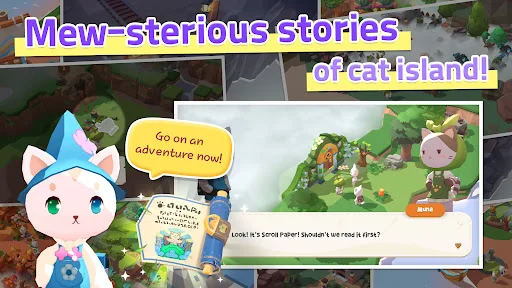 The Secret of Cat Island ڈاؤن لوڈ کریں – بلیوں کا پیارا فارمنگ گیم - Screenshot 22