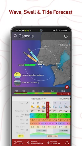 Windy.com – Weather Forecast ڈاؤن لوڈ کریں – درست موسم کی پیش گوئی - Screenshot 5