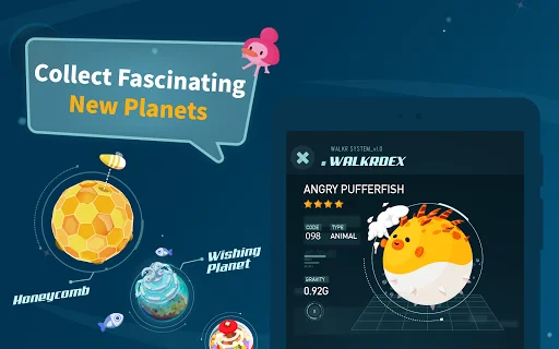 Walkr: Fitness Space Adventure ڈاؤن لوڈ کریں – پیدل چلنے کا دلچسپ کھیل - Screenshot 18