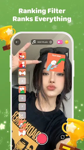 Funny Filters: FYP Challenge ڈاؤن لوڈ کریں – وائرل فلٹرز کا مزہ لیں - Screenshot 3