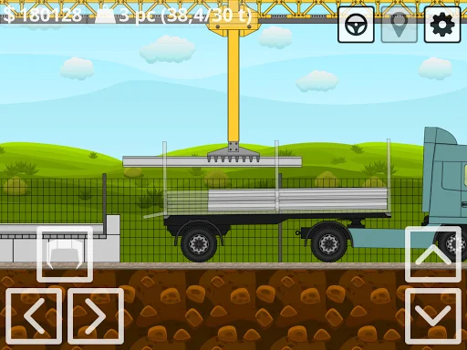 Mini Trucker ڈاؤن لوڈ کریں – بہترین 2D آف روڈ ٹرک سمیلیٹر گیم - Screenshot 21