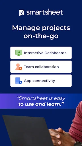 Smartsheet ڈاؤن لوڈ کریں – پروجیکٹ مینجمنٹ اور ٹیم ورک کے لیے بہترین ایپ - Screenshot 1