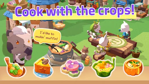 The Secret of Cat Island ڈاؤن لوڈ کریں – بلیوں کا پیارا فارمنگ گیم - Screenshot 4