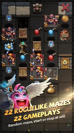 Gumballs & Dungeons ڈاؤن لوڈ کریں – بہترین Roguelike RPG - Screenshot 8