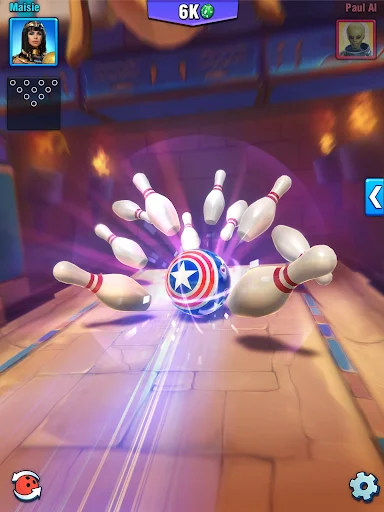 Bowling Crew ڈاؤن لوڈ کریں – بہترین تھری ڈی بولنگ گیم - Screenshot 8