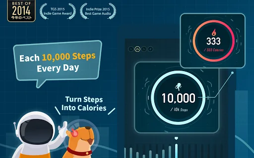Walkr: Fitness Space Adventure ڈاؤن لوڈ کریں – پیدل چلنے کا دلچسپ کھیل - Screenshot 10